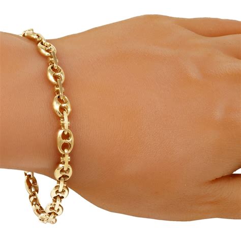 14 karat gold gucci bracelet|gucci gold necklace.